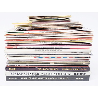60+ Assorted Sized Records: Including Wagner, Offenbach, Mozart, Rossini and much more