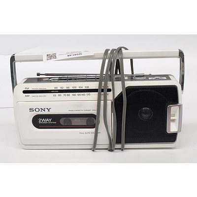 Sony Cassette Radio Player, Model CFM-140II