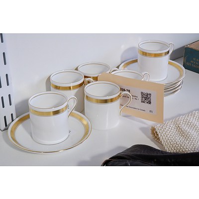 Shelley Set of Six Demitasse Cups and Saucers - No 17776