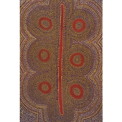 Nan Nangala (born c1950, Kukatja language group), Untitled, synthetic polymer paint on canvas