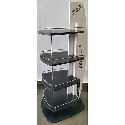 Kaldi Coffee Shop Display Stands - Lot of Five