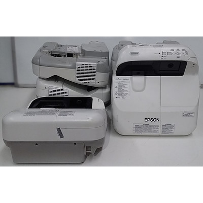 Epson BrightLink 595Wi Interactive WXGA 3LCD Projector - Lot of Six