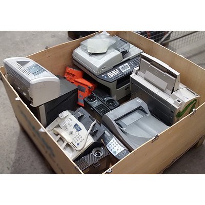 Assorted Printers, Projectors, Scanner, Fax Machine and TV - Lot of 10