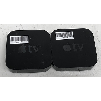 Apple TV (A1469) 3rd Generation HD Media Streamer - Lot of Two