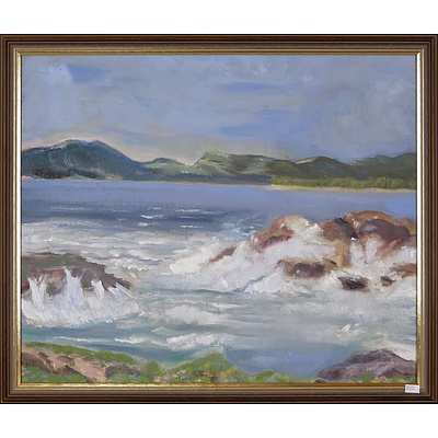 Artist Unknown, Seascape, Oil on Canvasboard