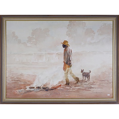 Helen Baldwin (1912-2021), End of a Day, Napperby Station, N.T., Watercolour