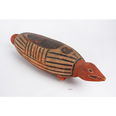 Tiwi Islands Carved Wood and Ochre Animal