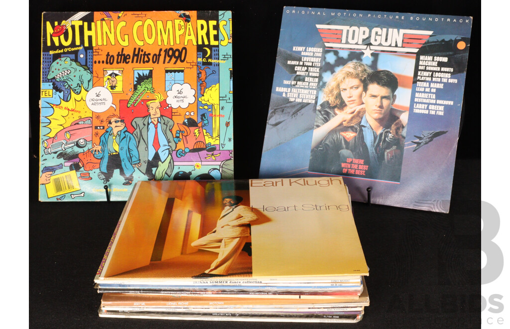 Collection Approx 20 Vintage Vinyl LPs, Including Dire Straits, ABBA, Boney M, Donna Summer and More