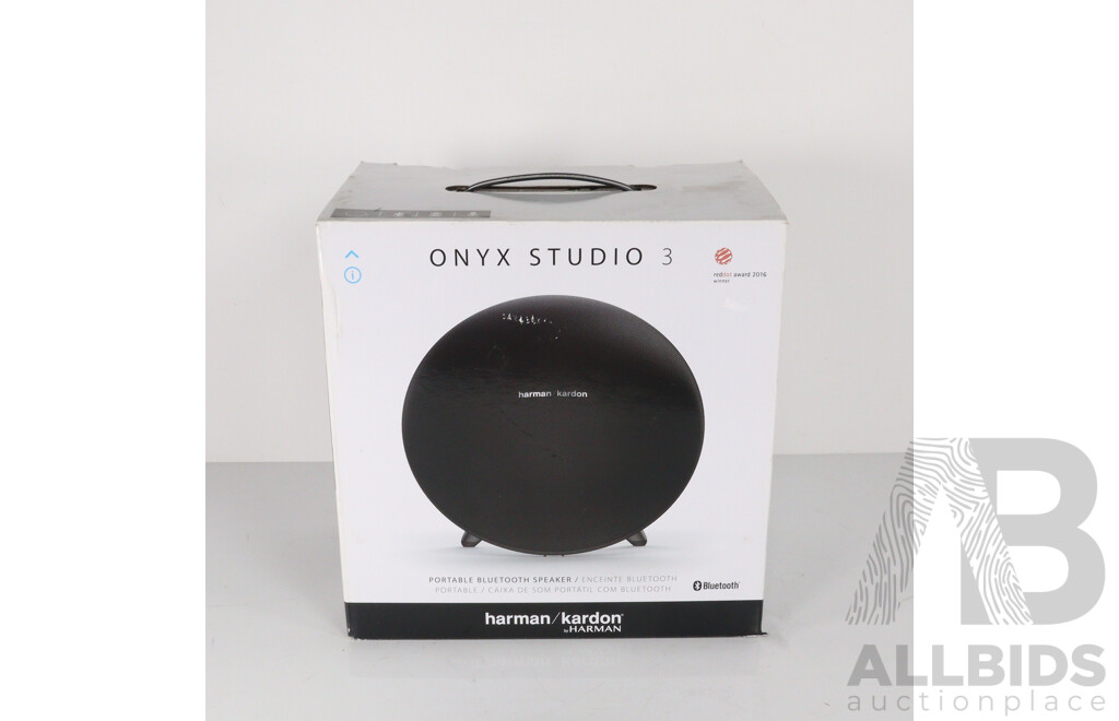 Harman Kardon Onyx Studio 3, Bluetooth Speaker, in Original Box