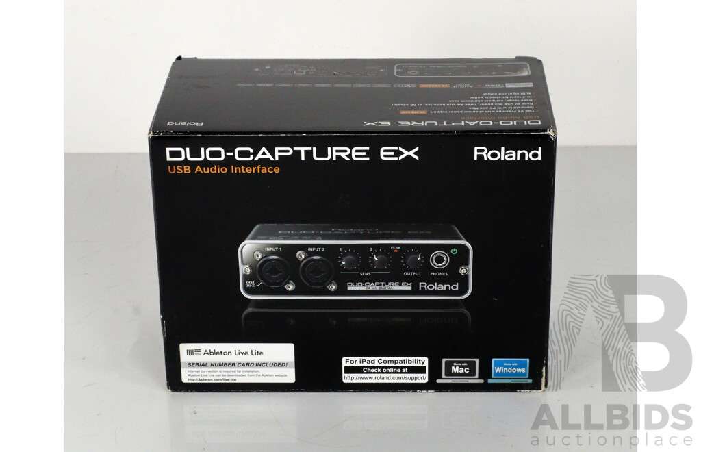Roland Duo Capture EX USB Audio Interface, in Original Box