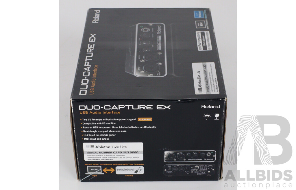 Roland Duo Capture EX USB Audio Interface, in Original Box