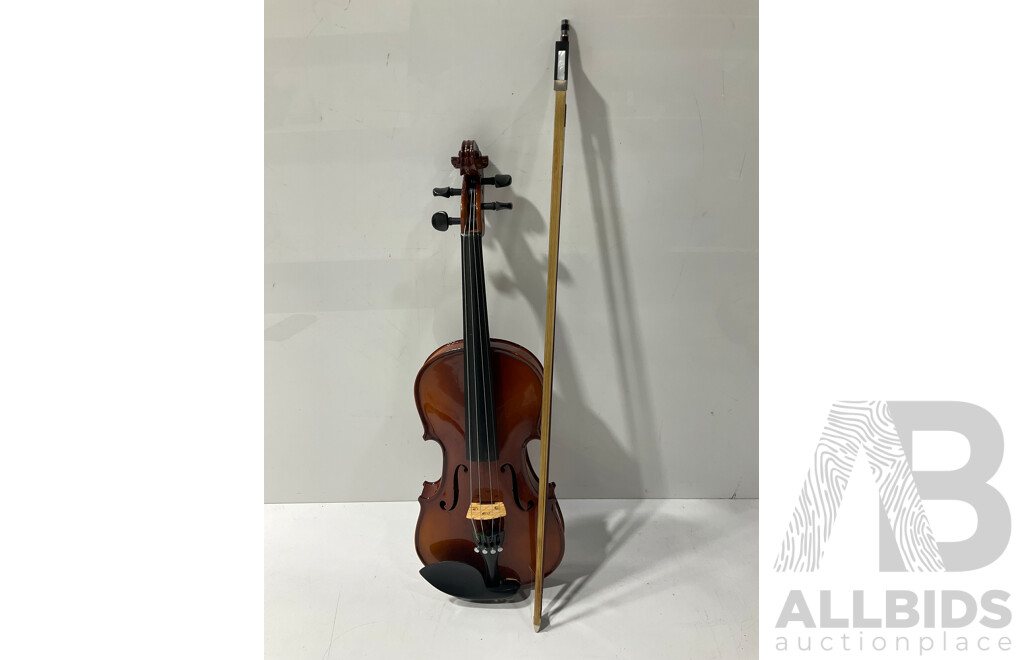 Unnamed Wooden Violin in Hard Case