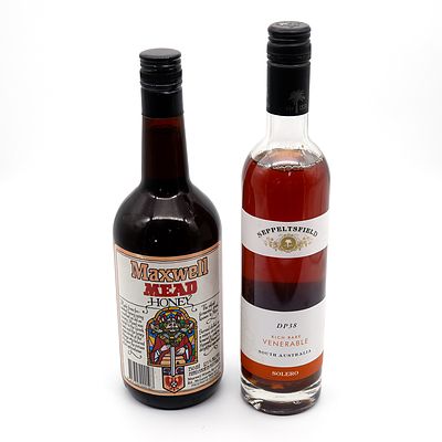 Seppeltsfield DP38 Venerable Solero 500ml and Maxwell Honey Mead 750ml (2 Bottles)