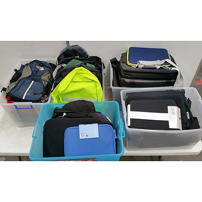 Bulk Lot Of Assorted Laptop Bags And Backpacks ( Pallet Lot )