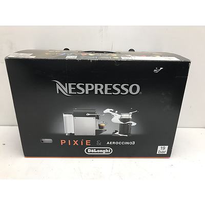Delonghi Nespresso Pixie & Aeroccino Coffee Machine