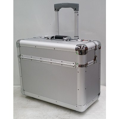 Aluminum Wheeled Briefcase - Brand New
