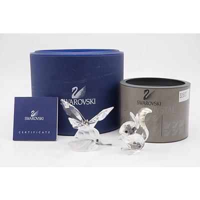 Two Boxed Swarovski Crystal Ornaments (2)
