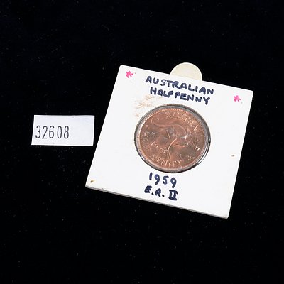 Australian 1959 Elizabeth II Half Penny