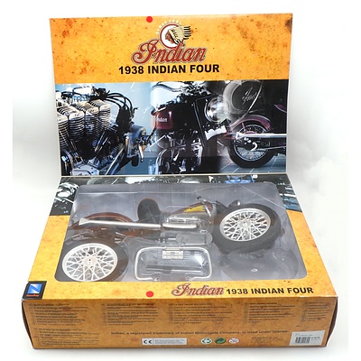 NewRay - 1938 Indian Four 1:6 Die-Cast Scale Model Motorcycle