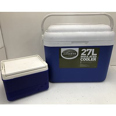 Jackeroo 27L Insulated Cooler with Smaller Cooler