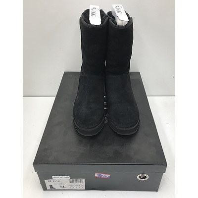 AX Australia UGG AX113 Tara Slim Boot Black -Size 5 US