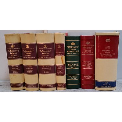 Parliamentary Records - Lot Of 7
