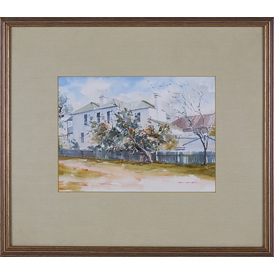 Ray Barnett (20th Century), Untitled, (Terrace Houses), Watercolour