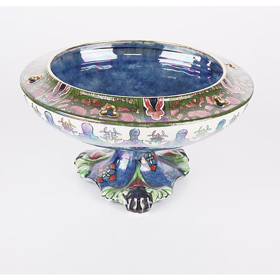 Vintage Byzanta Ware Decorative Glaze Table Comport