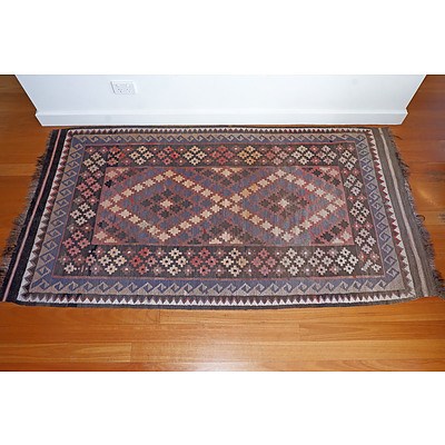 Afghan Hand Knotted Wool Pile Kilim