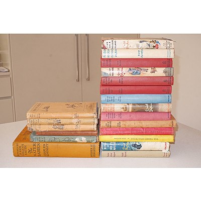 A Quantity of Enid Blyton Hardcover Books Together with Other Fiction Titles