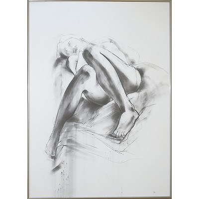 Jan Brown (born 1951), Life Drawing - Mid-1980s, Charcoal on Paper