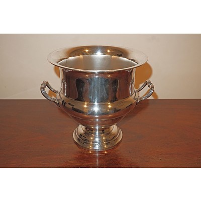 English Silver Plated Wine Cooler