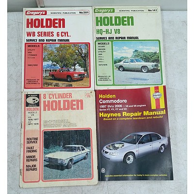 Lot Of Assorted Holden Service/repair Manuals