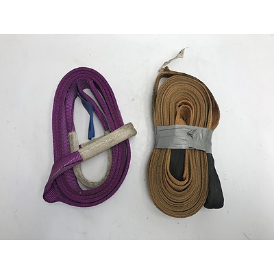 Winch Extension/Tow Straps -Lot f Two