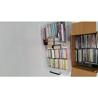 Bulk Lot Of Cds,Dvds And Cassets