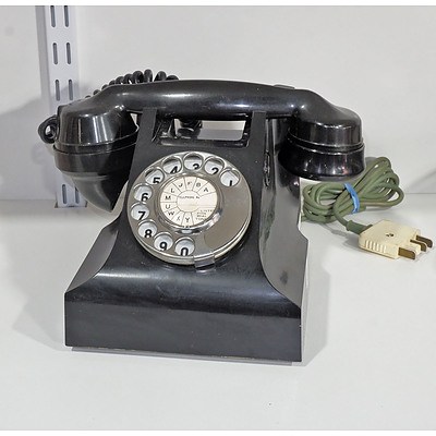 Vintage Black Cases Dial Telephone