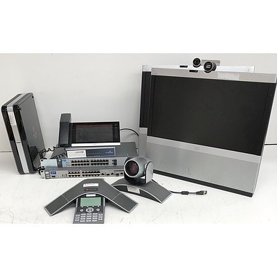 Bulk Lot of Assorted Networking and Teleconferencing Equipment