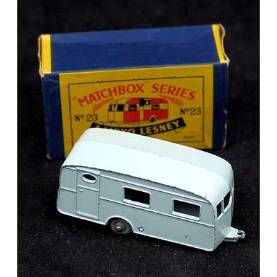 Vintage Moko Lesney Matchbox Series No 23 - Berkeley Cavalier Caravan