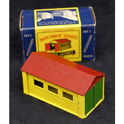 Vintage Moko Lesney Matchbox Series No 3 Accessory Pack - Yellow Garage
