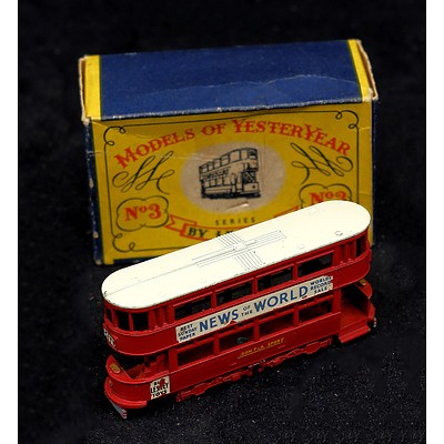 Vintage Lesney Models of Yesteryear No 3 - E Class Tramcar