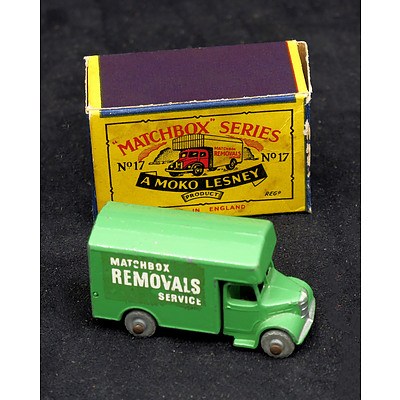 Vintage Moko Lesney Matchbox Series No 17 - Bedford Removals Van