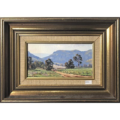 Werner Filipich (1943-) Kangaroo Valley, Oil on Canvas Board