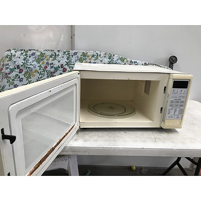 Panasonic Microwave With Kambrook Cooktop and Ironing Board
