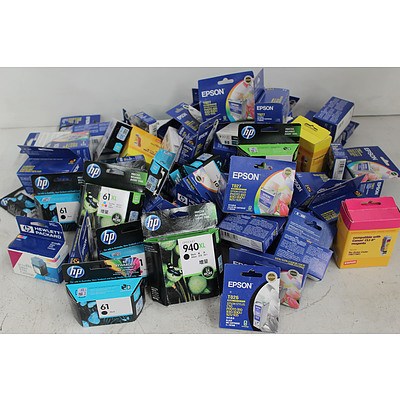 Selection of Canon, HP, and Epson Inkjet Cartridges