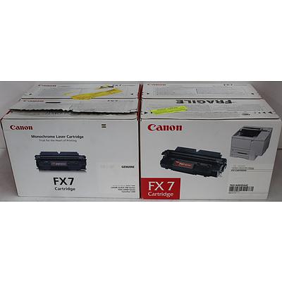 Canon FX7 Monochrome Laser Cartridges - Lot of Four