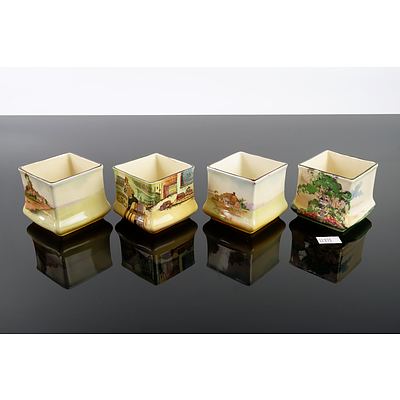 Four Various Royal Doulton Miniature Posy Vases