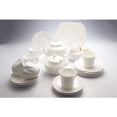 Shelley Dainty White Porcelain Tea Service