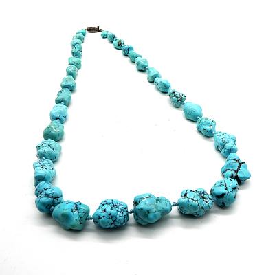 Pressed Turquoise Necklace