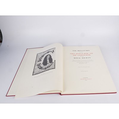 Facsimile Edition of The Signatures in the First Journal-Book and the Charter Book of the Royal Society, The Royal Society, London, 1980, Hardcover