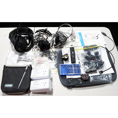 Group of Assorted Audio Gear, Including Sennheiser HD 280 Pro Headphones and More